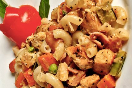 Pasta con pollo y verduras | Recetas de cocina Fáciles, Rápidas y Saludables